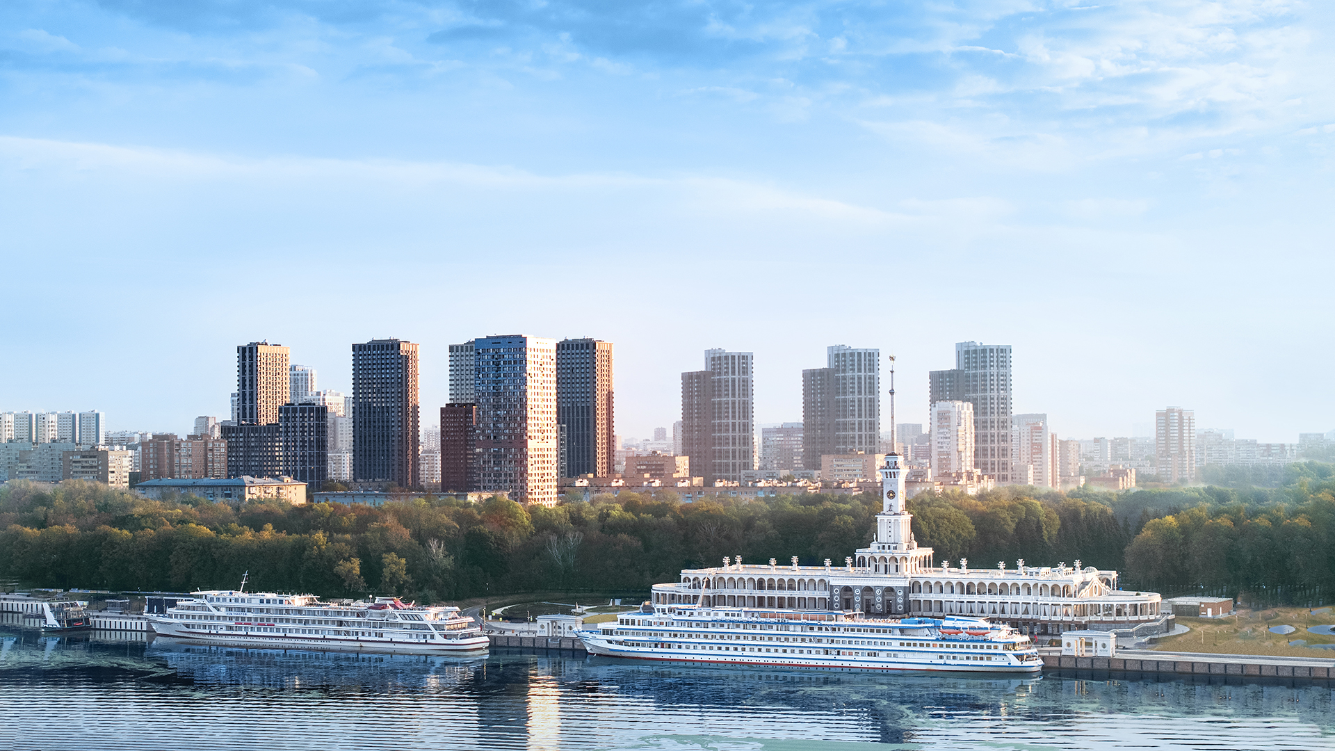 Готовые квартиры 
у парка и реки